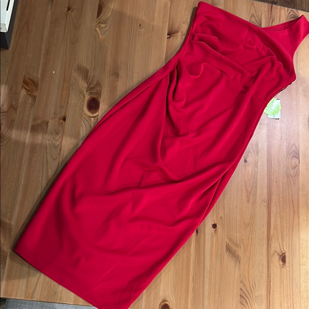 Windsor Vibrant Red One-Shoulder Dress